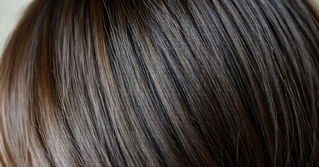 Healthy hair strands with a soft, natural glow