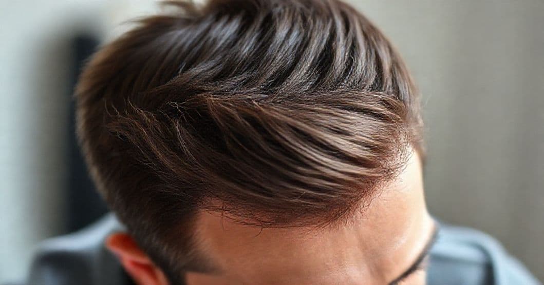 Gentle hands caring for hair and scalp, reflecting a mind-body approach to hair loss