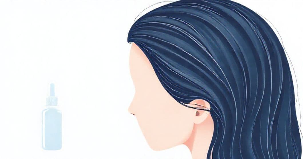 Clinical illustration of hair follicles and medication impact