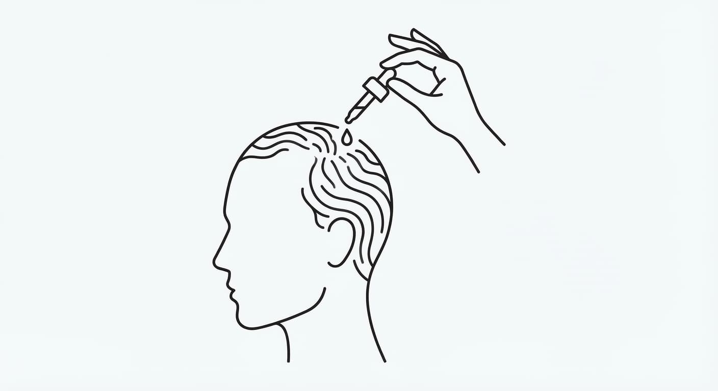 Healthy hair with no visible signs of loss